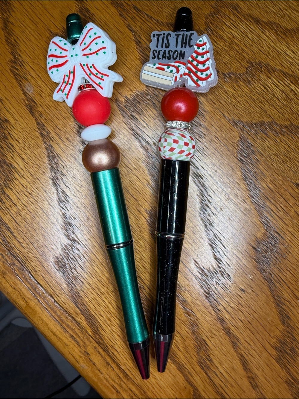 Holiday Bead Top Pens